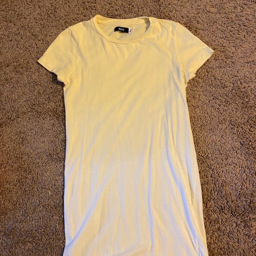 Yellow Ombré BDG T-Shirt Dress